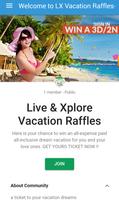 LX Vacation Raffle Club syot layar 2