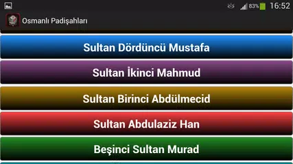 Osmanlı Padişahları APK download