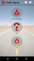Driving test - traffic theory road signs. Affiche