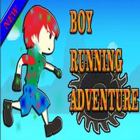 Boy Adventure running Affiche