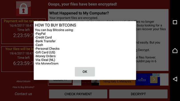 Download Wannacry Interface Safe Free Apk For Android Latest
