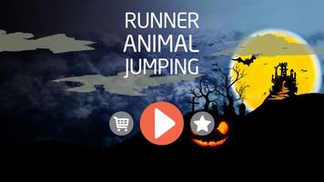 Animal Jumping Halloween Free Affiche