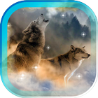 Wolf Song HD live wallpaper icône