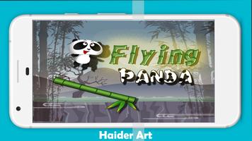 Flying Panda Poster