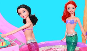 Little Mermaid Doll House Barbie 포스터