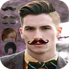 Man Mustache and Hairstyle color changer salon icon