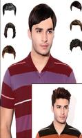 Homme Moustache et Coiffure Couleur changeur salon Affiche