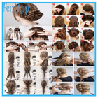 Icona esercitazioni di braiding dei capelli