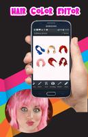 Hair color changing app plakat