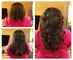 Hair Extensions Before & After poster