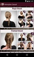 Casual Hairstyles tutorial plakat