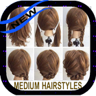 hairstyles medium length hair icône