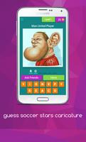 Guess Football Player Caricature постер