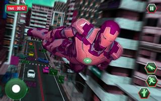 Super Hero Iron Machine Man Flying Rescue Mission Screenshot 2