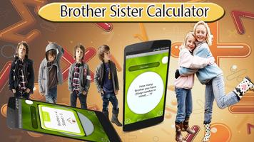 Brother Sister Calculator Cartaz