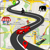 GPS-route te vinden navigatie-icoon