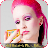girl hairstyle photo editor icône