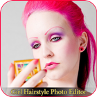 girl hairstyle photo editor 圖標