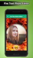 Fire Text Photo Editor Affiche