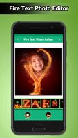 Fire Text Photo Editor captura de pantalla 1