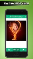 Fire Text Photo Editor captura de pantalla 2