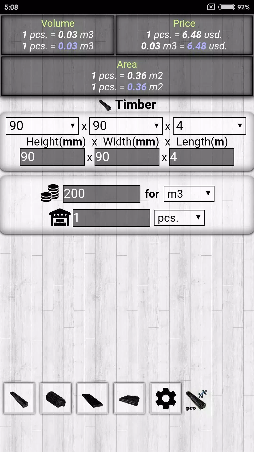Lumber calculator APK for Android Download