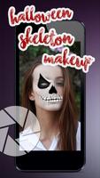 Halloween Skeleton Makeup-poster