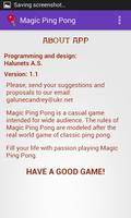 Magic Ping Pong capture d'écran 3
