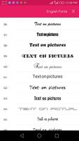 text on pictures - 500 font Affiche