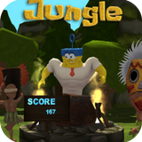 Sponge adventure run : Jungle Games icône
