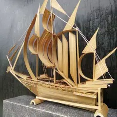 Boat Pinisi From Bamboo