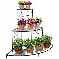 iron flower pot shelf アプリダウンロード