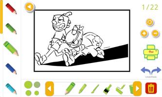 Poster cuphead coloring book