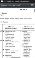 RPP Bahasa Inggris SMA/SMK capture d'écran 1