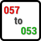 057 to 053 Israel simgesi
