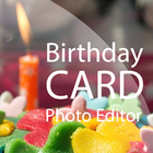 Birthday Card Photo Editor-icoon