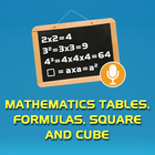 Maths: Tables, Formulas, Squ.. icône