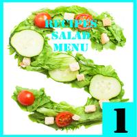 Recipes Salad Menu plakat