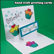 cartões de mão artesanais