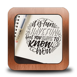 Idées de police Lettrage à la main