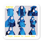 Hijab Tutorial For Round Face icon