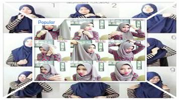 Hijab Tutorial For Round Face Affiche