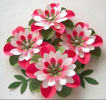 Handmade paper flower Affiche
