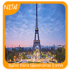 آیکون‌ Rainy Paris Waterdrop Eiffel Tower Wallpaper 3D