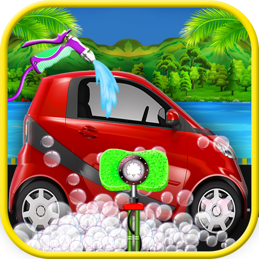 Auto-Waschsalon und Gestaltung