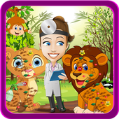 Wash pets free games for kids icon