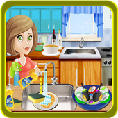 Kids Washing Dishes icon