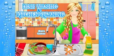 Washing Dishes games for girls