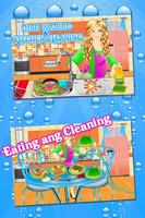 پوستر Washing Dishes games for girls