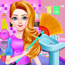 High School Girls Cleaning House Games APK